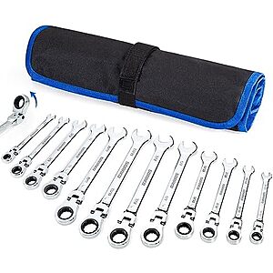 $22.10* | 16-Piece SORAKO SAE Combination Ratchet Wrench kit, 1/4″ - 13/16″ at Amazon
