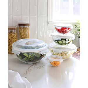 10-Piece Sedona Kitchen Nesting Glass Bowl Set (Cream) $24.96 + Free Store Pickup at Macy's or Free Shipping on $39+