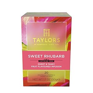 [NEW, AC] $11.54 | 6-Pack 20-Count Taylors of Harrogate Sweet Rhubarb, Herbal Tea at Amazon