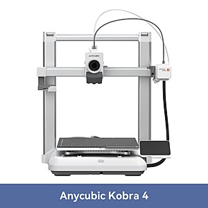 Anycubic Kobra 4 3D Printer 600mm/s 260mm³ Wi-Fi Auto Leveling Filament Drying APP Control $169.30 + Free Shipping