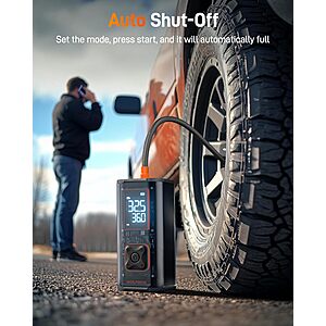 WOLFBOX 150PSI Heavy Duty (Dual Cylinder) Tire Inflator $37 + Free S/H
