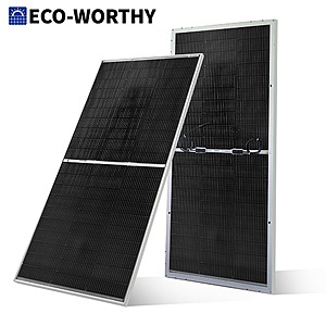 ECO-WORTHY 195W N-Type 18BB Bifacial Solar Panel with 25% Conversion Efficiency $83 + Free Shipping