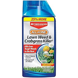 $8.98* | 40-Oz BioAdvanced All-In-One Lawn Weed and Crabgrass Killer I (Concentrate) at Amazon