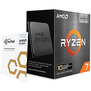 AMD Ryzen 7 5800X3D 10th Anniversary Edition + MSI MAG Coreliquid A13 240 Black - AIO ARGB Liquid Cooling $349