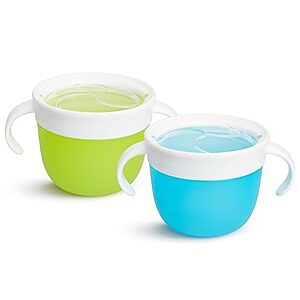 $5.99* | 2-Pk Munchkin Toddler Snack Catcher Cups (Blue/Green) at Amazon