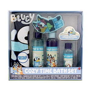 6-Piece Bluey Cozy Time Bath Set $7.50 + Free Shipping w/ Walmart+ or on $35+