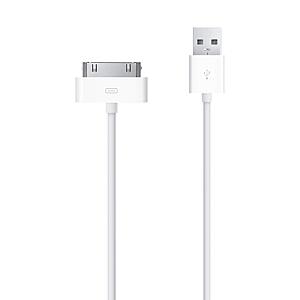 Amazon: Apple 30-pin to USB Cable $5.06 + FS w/ Prime