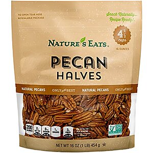 [AC] $7.79* | 16-Oz Nature's Eats Pecan Halves at Amazon