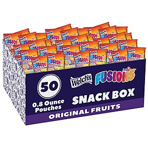 50-Pack 0.8-Oz Welch's Fusions Juicy Filled Fruit Snacks $9.29 w/ S&S + Free Shipping w/ Prime or on $35+