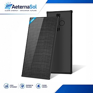 AeternaSol 200W 18BB N-Type Bifacial Solar Panels 25% High-Efficiency IP68 Waterproof $53.5 +Free Shipping