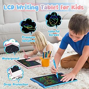 Hockvill LCD Writing Tablet for Kids 8.8 Inch $4.99