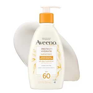 12-Oz Aveeno Protect + Hydrate SPF 60 Sunscreen Lotion w/ Prebiotic Oat $16.21 w/ S&S + Free Shipping w/ Prime or on $35+