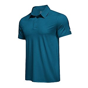 PINSPARK Men's Performance Moisture-Wicking UPF 50 Polo Shirt (size S-3XL, various colors) $8.99 + Free Shipping w/ Prime or on $35+