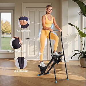 MERACH Stair Stepper for Home Compact Foldable Vertical Climber - Full-Body Workout Stepper, Home Gym Cardio Exercise Equipment $74.69