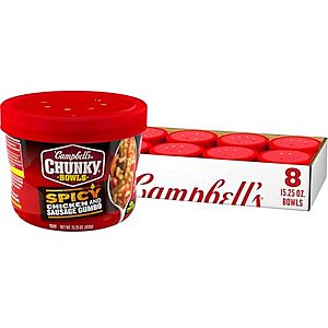 [SnS, AC] $8.25** | 8-Pack 15.25-Oz Campbell’s Chunky Soup (Spicy Chicken & Sausage Gumbo) at Amazon ($1.03 each)
