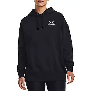 Under Armour Women's Icon Fleece Oversized Hoodie (Black) $14.23 + Free Shipping on $49