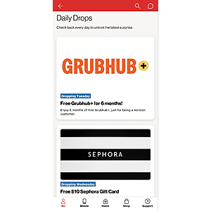 Verizon daily free deals free $$ - Customer only YMMV