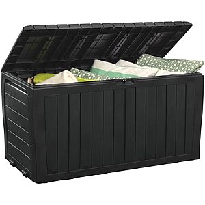 Keter Marvel Plus 71 Gallon Resin Deck Box, Graphite $59