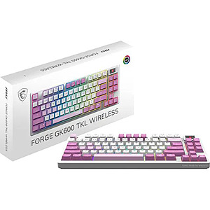 MSI Forge GK600 TKL Wireless Mechanical Gaming Keyboard (Violet) $49.99