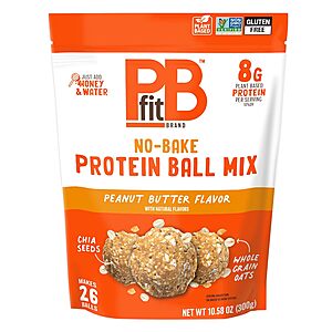 10.58-Oz PBfit No Bake Peanut Butter Protein Ball Mix $3.96 w/ S&S + Free Shipping w/ Prime or on $35+