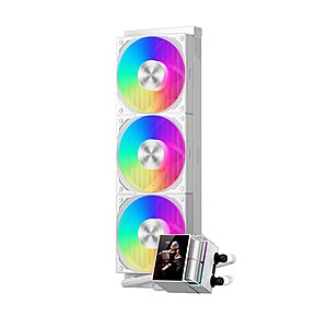 360mm PCCOOLER DS360 ARGB AIO Liquid CPU Cooler w/ 2.4" IPS LCD Display (White) $51.34 + Free Shipping