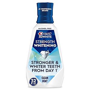 [SnS, AC] $4.59 | 32-Oz Crest 3D Clean Mint Mouthwash at Amazon