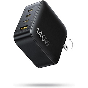 Baseus 4-Port PD3.1 up to 140W USB-C GaN Wall Charger (1x USB-A, 3x USB-C) $35 + Free Shipping