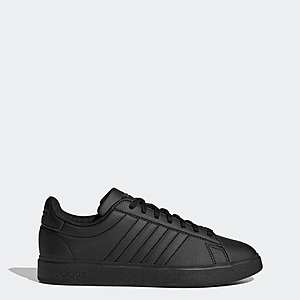 adidas Men's Grand Court Shoes (Core black / core black / cloud white) $26