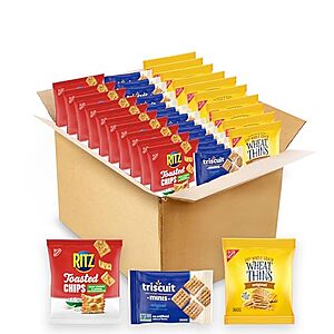 [SnS, AC] $14.63* | 40-Pack Nabisco RITZ, Wheat Thins, Triscuit Minis Cracker Variety Snack Pack at Amazon