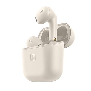 Sennheiser ACCENTUM Open True Wireless Earbuds-Smart Touch Controls, Lightweight & Breathable Design, Upto 28H Battery, Quick Charging, IPX4 Splash Resistance-Cream @ $59.95