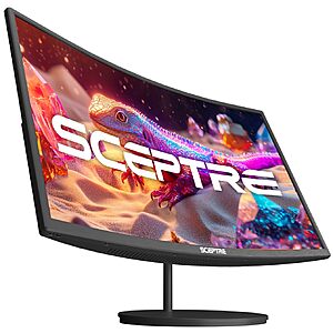 27" Sceptre 1080p 75Hz 100Hz 1500R VA Curved Monitor w/ Speakers $89.97 + Free Shipping