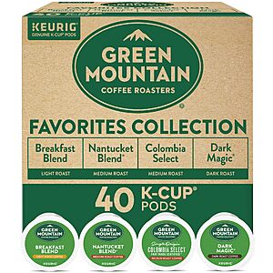 [S&S] Green Mountain Coffee Roasters Favorites Collection $23.39