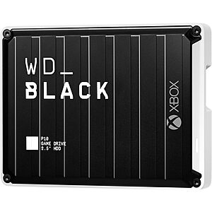 WD_BLACK 5TB P10 Game Drive for Xbox - 1-Month Xbox Game Pass, Portable External Hard Drive for On-The-Go Access To Your Xbox Game library - WDBA5G0050BBK-WESN $197.62