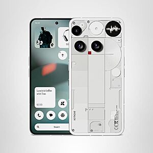 Nothing Phone (3) Cell Phone, 5G Unlocked Phones, Snapdragon 8s Gen4, 5150mAh, 256GB or 512GB, White or Black, from $599