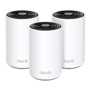 TP-Link Deco XE70 Pro AXE4900 Tri-Band WiFi 6E Mesh WiFi System - 2.5G WAN/LAN Ports, 4.9 Gbps Wi-Fi 7,200 Sq. Ft Coverage, Connect up to 200 Devices, 6 GHz Band, 3-Pack $209.99