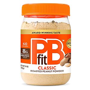8-Ounce PBfit Classic Peanut Butter Powder $3.96 w/ S&S + Free Shipping w/ Prime or on $35+