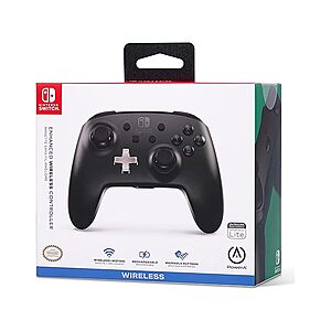 PowerA Enhanced Wireless Controller for Nintendo Switch/Switch 2/Switch Lite/OLED (Black) - $29.99 + free ship w/ Prime
