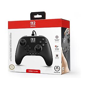 PowerA Advantage Wired Controller for Nintendo Switch 2 (Black) - $14.99 + free ship w/ Prime