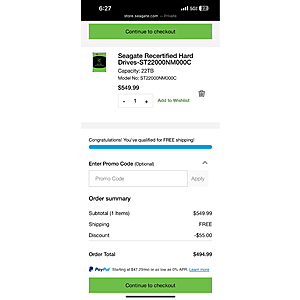 Seagate EXOS Recertified Hard Drives $494.99