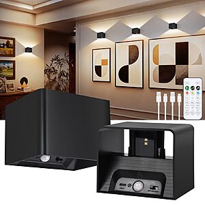 Aialun 5000mAh Rechargeable Dimmable Motion Sensor Wall Light $4.99 + Free Shipping w/ Prime or on $35+