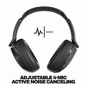 $49.88 FS WALMART Skullcandy Hesh 540 ANC Wireless over-Ear Headphones with Active Noise Canceling in Black or White Color