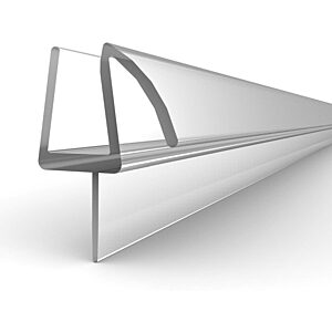 Basco 38" Shower Door Bottom Seal w/ Drip Rail for 1/4" Frameless Glass (Clear Vinyl) $4.95 + Free Shipping w/ Prime or on $35+