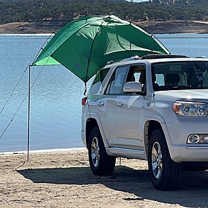 Kamp-Rite Outdoor Shade Camping Awning for SUV Sport Vehicle & Carry Bag Green $29.99