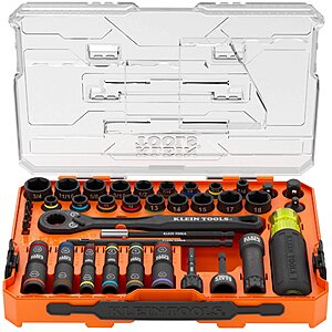 Klein Tools KNECT Complete Impact Pass Through and Flip Socket Set, 39-Piece one_size | 65500KNECT $99.98