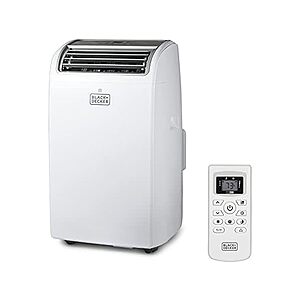 BLACK+DECKER BPACT12WT 12,000 BTU Portable Air Conditioner up to 550 Sq.Ft. w/ Remote Control (White) $179.99 + Free Shipping w/ Prime