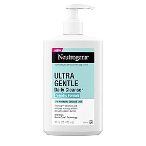 [SnS, AC] $4.65** | 16-Oz Neutrogena Ultra Gentle Foaming & Hydrating Face Wash at Amazon