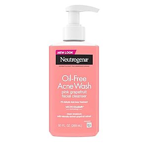 [SnS, AC] $2.50** | 9.1-Oz Neutrogena Oil-Free Pink Grapefruit Acne Face Wash at Amazon