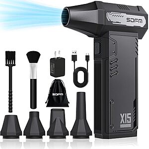 [AC] $28.49* | SDFM 180,000 RPM Electric Air Duster w/ Brushless Motor at Amazon