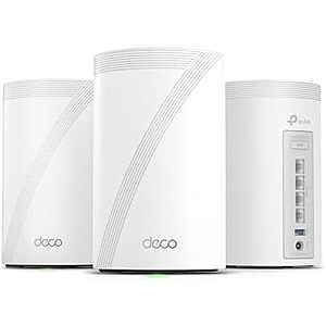 $322.19* | 3-pk TP-Link Deco 7 Pro BE63 Tri-Band WiFi 7 2.5G Home Mesh System + 15% Back w/ Prime Visa Card at Amazon