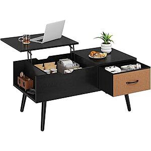 $46.73* | 39.5" Yaheetech Lift-Top Coffee Table w/ Hidden Storage & Drawer at Amazon